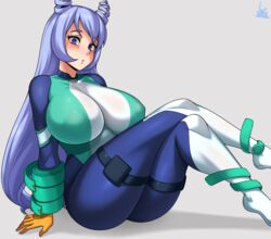 1girls ass big_ass blush breasts cleavage female female_only hero_outfit_(mha) huge_breasts jmg looking_at_viewer my_hero_academia nejire_hado solo thick_thighs wide_hips rating:Safe score:49 user:Logobi_mdr