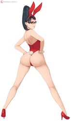 alternate_costume ass bayonetta bayonetta_(character) black_hair female female_only solo white_skin zelc-face rating:Questionable score:63 user:Mudlover