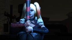 2girls 3d barbara_gordon batgirl batgirl_(arkham_knight) batman:_arkham_knight batman_(series) dc female female_only harley_quinn harley_quinn_(arkham) harley_quinn_(arkham_knight) sfmporn source_filmmaker yuri rating:Questionable score:7 user:wanky