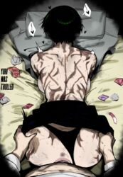 all_fours bed burn_scar condom doggy_style fucked_from_behind grabbing_ass jujutsu_kaisen masoq095 on_bed penetration scars scars_all_over sex used_condom yuriwastrolled zenin_maki rating:Explicit score:164 user:YuriTheTroll