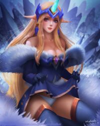 celestial_(league_of_legends) league_of_legends smooth_skin snowdown_series soraka windwalker winter_wonder_soraka winter_wonderland_series rating:Explicit score:44 user:windwalker