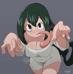 1girls big_breasts bottomless brachyzoid breasts erect_nipples erect_nipples_under_clothes female female_focus female_only light_skin long_hair my_hero_academia nipple_bulge shounen_jump solo the_ring thighs tongue_out tsuyu_asui wet wet_clothes yamamura_sadako yamamura_sadako_(cosplay) rating:Questionable score:77 user:Vardigiil