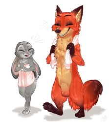 animal_genitalia anthro balls canine casual_nudity closed_eyes disney duo female fox fully_sheathed fur furry green_eyes grey_fur interspecies judy_hopps lagomorph male mammal melvismd nick_wilde nude orange_fur predator/prey rabbit sheath shortstack simple_background smile tasteful_nudity towel white_background zootopia rating:Explicit score:12 user:bot