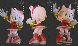  1girls 3d 3d_model amy_rose female furry sega sonic_(series) virtualust  rating:questionable score: user:disusername