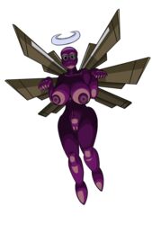 ancient anthro arthropod breasts cicada dark female forbiddenknights2 ghost guardian halo highres huge_breasts human humanized insects large_breasts light mammal mysterious navel nincada nintendo nipples pokemon pokemorph purple_body pussy shedinja spirit transparent_background rating:Explicit score:21 user:bot