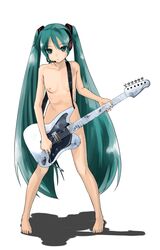 1girls barefoot breasts censored convenient_censoring feet female flat_chest green_eyes green_hair guitar hatsune_miku instrument long_hair microphone nipples nude ribs skinny solo tied_hair twintails very_long_hair vocaloid yada_ei rating:Explicit score:13 user:bot