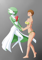 2girls barefoot blush bra breasts brown_hair desktop_size empty_eyes female female_only femdom femsub gardevoir hair happy_trance human hypnotic_eyes kaa_eyes mind_control nintendo oo_sebastian_oo open_mouth panties persona persona_4 pokemon satonaka_chie yuri rating:Questionable score:66 user:usernam