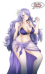 big_breasts bikini camilla_(fire_emblem) camilla_(summer)_(fire_emblem) female female_only fire_emblem fire_emblem_fates fire_emblem_heroes long_hair mature_female purple_eyes purple_hair redradrebel solo solo_female solo_focus rating:Explicit score:51 user:Deku51