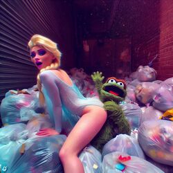 1girls ai_generated alley blonde_hair dall-e3 elsa_(frozen) frozen_(film) garbage garbage_bags garbage_bin green_fur light-skinned_female looking_at_viewer muppets oscar_the_grouch puppet sesame_street spanking tagme the_muppet_show trash trash_bag trash_can rating:Explicit score:38 user:Carl_Wheezer