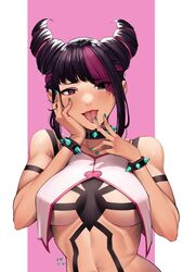 1girls 2023 capcom femme_fatale juri_han luxpineapple street_fighter rating:Questionable score:34 user:OmegaIX