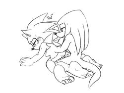 2boys 4:3 all_fours anal anthro barefoot duo echidna eulipotyphlan furry gay hedgehog hi_res knuckles_the_echidna krazyelf male male/male mammal monochrome monotreme nude penis sonic_(series) sonic_the_hedgehog sonknux testicles text watermark yaoi rating:Explicit score:5 user:bot