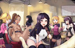 6+girls 6girls ahe_gao angry_dom artist_name bare_shoulders barefoot black_hair black_panties blonde blonde_hair blue_eyes blush bob_cut bondage breasts brown_hair brunette captured carreh chain chains cleavage clitoris clothed_female_nude_female clothing collar collarbone container copyright_request cum cum_in_pussy dark_skin erect_nipples feet female_only female_penetrated femdom femsub fingering fingering_self g.i.r.l.s. gloves hairband happy_female holding holding_chain holding_object horny_female indoors kerschan knife leash leash_and_collar leash_pull leashed leisa lesbian lesbians lezdom lezsub long_hair masturbation miniskirt multiple_doms multiple_females multiple_girls multiple_subs nipples nude_female onigensou open_mouth panties pink_clothes pink_clothing pink_skirt ponytail purple_hair pussy pussy_juice red_eyes sad_sub sakrin saliva sex shiny shiny_skin shocked short_hair skirt small_breasts standing tank tentacle tessa_raynard tied_hair tongue uncensored underwear unhappy_female virginia_klütz watermark yellow_hair yuri rating:Explicit score:96 user:bot