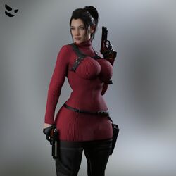 3d 3d_model ada_wong_(cosplay) asian asian_female ass big_ass big_breasts black_hair breasts capcom crossover_cosplay gm_studios legs li_mei light-skinned_female mortal_kombat mortal_kombat_1_(2023) nail_polish netherrealm_studios resident_evil resident_evil_4 resident_evil_4_remake solo thick_thighs toned_female rating:Explicit score:54 user:Crcole331