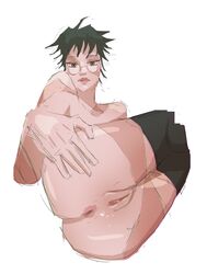 ass ass_focus asshole big_ass big_butt completely_nude_female female female_only glasses green_hair jujutsu_kaisen looking_at_viewer naked solo solo_female zenin_maki rating:Explicit score:4 user:tvhost