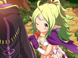 1boy blush cape censored elf erection erokosei female fire_emblem fire_emblem_awakening flat_chest gloves green_hair long_hair nowi_(fire_emblem) one_eye_closed open_mouth parted_bangs penis pointy_ears ponytail purple_eyes ribbon robin_(fire_emblem) robin_(fire_emblem)_(male) shorts tiara tied_hair rating:Explicit score:19 user:bot