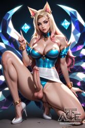 1futa abs ahri ai_generated balls big_balls big_breasts breasts curvy dickgirl futa_only futanari high_heels league_of_legends looking_at_viewer nsfw penis perfect_body ready_to_fuck small_waist smile solo taceee testicles rating:Explicit score:105 user:xTaCex