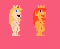  blonde_hair breasts mario_(series) muymal naked pixel_art princess_peach princess_toadstool super_mario_bros. super_mario_bros._(nes) white_skin  rating:explicit score: user:muymal