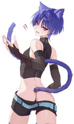 1boy arched_back ass blush cat_ears cat_tail catboy chobonu femboy genshin_impact girly male_only purple_eyes purple_hair scaramouche_(genshin_impact) solo_male tagme rating:Explicit score:40 user:PlsChokeMe