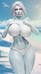 1girls 3d abs absurd_res big_breasts bikini bimbo blonde_hair blue_eyes blue_skin breasts breasts_bigger_than_head bungie curvy destiny_(game) destiny_2 gigantic_breasts glowing_eyes grvty3d hi_res hourglass_figure huge_breasts large_breasts mara_sov massive_breasts medium_hair nipples nude nude_female outdoors queen short_hair thick_thighs thighs thunder_thighs voluptuous white_hair wide_hips rating:Questionable score:27 user:hashirama089