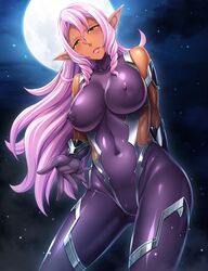 bodysuit female my_elf_elder_sister nobushito_kuro pink_hair solo sophia_ardys_fairglyn tight_clothes tight_clothing rating:Questionable score:25 user:deleted3162