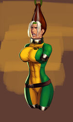 1girls aka6 amputee anna_marie belt big_breasts breasts brown_hair collar costume female female_only held_by_hair long_hair marvel marvel_comics nipples quadruple_amputee rogue_(x-men) solo suspended tagme torture white_hair x-men rating:Explicit score:78 user:HanJuri90