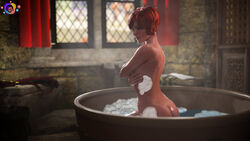 ass astex bath bathing completely_nude female nude red_hair shani solo the_witcher_(series) the_witcher_3:_wild_hunt rating:Explicit score:26 user:Kokizi