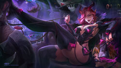  1girls 2018 3boys ass ball_gag big_breasts bondage breasts busty choker club curvy curvy_female curvy_figure darius_(league_of_legends) devil_horns devil_tail earrings ezreal female fingerless_gloves gag glasses gun hips horn horns hourglass_figure klyn007 league_of_legends leather leather_clothing lingerie long_ears looking_at_viewer male miss_fortune night_club red_eyes red_hair red_lipstick revealing_clothes rope rope_bondage seductive seductive_body seductive_look seductive_pose seductive_smile sexy_armpits sitting skimpy skimpy_clothes smile smiling smiling_at_viewer succubus succubus_costume succubus_horns succubus_tail tagme teasing teasing_viewer teemo thick thick_thighs thighhighs voluptuous voluptuous_female waist  rating:explicit score: user:vebbeast