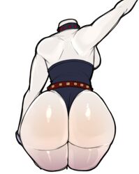 1girls ass ass_focus big_ass black_choker blackwhiplash bodysuit bubble_butt bwl choker dat_ass from_behind headless hero_outfit_(mha) huge_ass midnight_(my_hero_academia) my_hero_academia simple_background solo thick_thighs white_background wide_hips rating:Questionable score:339 user:dylancsm