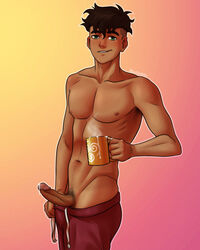 1boy avatar_the_last_airbender black_hair bludwing clothing color cum cum_in_cup dark-skinned_male dark_skin digital_media_(artwork) erection foreskin foreskin_folds grey_eyes human intact kai_(avatar) male male_nipples male_only male_pubic_hair nickelodeon pants pants_down penis penis_out pubic_hair retracted_foreskin smooth_penis smooth_skin smooth_skinned_male solo the_legend_of_korra topless uncensored uncut rating:Explicit score:191 user:dot555