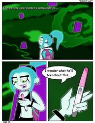 comic danny_phantom darkdp ember_mclain pregnancy_reveal pregnancy_test pregnant tagme rating:Safe score:35 user:bot