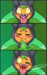  body_in_mouth fangs multiple_images noblebrony317 ogerpon open_mouth pecharunt pokémon_(species) pokemon pokemon_(species) pokemon_sv pokephilia saliva soft_vore tagme tongue tongue_out vore  rating:questionable score: user:bot