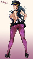 back_view cameltoe female jojo's_bizarre_adventure jojolion kei_nijimura minacream sideboob solo tights toned toned_female rating:Questionable score:118 user:Freezer88