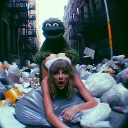 1girls ai_generated alley ass blonde_hair celebrity dall-e3 doggy_style garbage garbage_bags garbage_bin green_fur implied_sex light-skinned_female muppets oscar_the_grouch puppet real_person sesame_street tagme taylor_swift the_muppet_show trash trash_bag trash_can rating:Explicit score:90 user:Carl_Wheezer