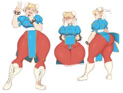 1girls applejack_(mlp) ass big_ass blonde_hair boots chinese_clothes chun-li cosplay crossover female_only freckles front_view green_eyes highres hourglass_figure huge_ass human humanized large_ass my_little_pony pussy_lips rear_view straight_hair street_fighter sunnysundown thick_thighs thunder_thighs tight_clothing wedgie white_background wide_hips wristband rating:Explicit score:197 user:RandomHentai