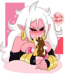 1girls 2010s android_21 black_sclera breasts cream dark_persona dragon_ball dragon_ball_fighterz female food huge_ass huge_breasts humanoid jinu long_hair majin majin_android_21 monster_girl pastry pink_skin pointy_ears red_eyes suggestive thick thick_thighs voluptuous white_hair wide_hips rating:Questionable score:132 user:CPO