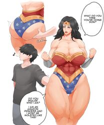 1boy 1girls abs age_difference angry ass ass_grab big_breasts black_hair breasts busty clothed curvy dc dc_comics donaught female fondling grope groping hand_on_ass huge_ass huge_breasts larger_female long_hair male milf molestation muscles muscular_female older_female pawg sexual_harassment short_hair size_difference smaller_male straight superhero superheroine text thick_thighs thigh_gap tiara venus_body voluptuous wide_hips wonder_woman wonder_woman_(series) younger_male rating:Explicit score:944 user:rone