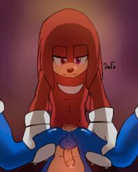 abs animated anthro anthro_on_anthro anus ass balls cum cum_in_ass cum_inside cum_on_anus cum_on_body cum_on_penis cum_on_stomach echidna erection footwear fur furry gay gloves half-closed_eyes hedgehog holding_leg knuckles_the_echidna krazyelf looking_down lying male male_only mammal monotreme navel nude on_back on_floor orgasm penis purple_eyes railing raised_leg sex sitting smile socks sonic_(series) sonic_the_hedgehog sonknux spread_legs spreading thighhighs yaoi rating:Explicit score:88 user:IAlwaysCumBack