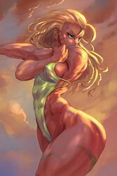 abs blonde_hair breasts cammy_white cleavage cutesexyrobutts female female_only muscles muscular_female muscular_thighs solo street_fighter rating:Questionable score:82 user:justausername