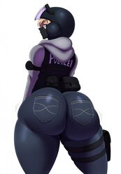 1girls apple_butt ass ass_jiggle big_ass blonde_hair blue_eyes bubble_butt bulletproof_vest clothing face_mask fat_ass female female_focus female_only gun_holster helmet hoodie huge_ass huge_butt iq_(rainbow_six) jeans looking_at_viewer looking_back motion_lines pawg pear_shaped police rainbow_six rainbow_six_siege skin_tight sssonic2 thick_ass thick_thighs tight_clothes tight_jeans tight_pants tom_clancy rating:Questionable score:847 user:nestealover