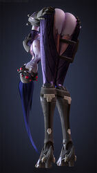 1girls 3d anus areolae ass big_ass breasts dat_ass female female_only fpsblyck looking_at_viewer looking_back nipples overwatch pussy solo widowmaker rating:Explicit score:185 user:justausername