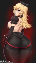 1girls aestheticc-meme ass black_lipstick breasts dark_peach dat_ass female goth hi_res huge_ass huge_breasts light-skinned_female light_skin lipstick mario_(series) naughty_face princess_peach rating:Questionable score:134 user:Aeolus_HX