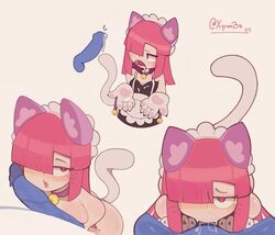 1boy 1girls brawl_stars cat_ears cat_tail colette_(brawl_stars) cum cum_in_mouth dick maid_uniform mouth open_mouth pinku_pawlette seductive xyraabs rating:Explicit score:216 user:sertilo