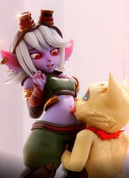 2023 3d alternate_version_available clothed furry league_of_legends licking teemo teemoty tristana yordle rating:Explicit score:10 user:BigBonkOwo