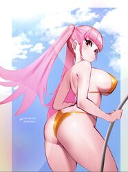 1girls alternate_costume artist_name big_ass bikini fire_emblem fire_emblem:_three_houses gold_bikini gold_swimsuit hilda_valentine_goneril jaxartdump light-skinned_female light_skin looking_over_shoulder nintendo pink_eyes pink_hair sideboob swimsuit twintails yellow_bikini yellow_swimsuit rating:Questionable score:19 user:Private_Geek