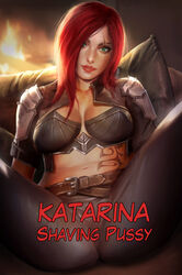 firolian katarina_du_couteau katarina_shaving_pussy league_of_legends patreon_reward rating:Explicit score:14 user:BillyBallo