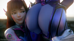 2girls 3d ass ass_worship autodesk_maya d.va dat_ass female female_only overwatch vgerotica widowmaker yuri rating:Explicit score:316 user:ifaptowidow