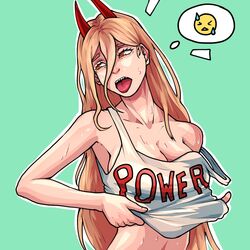  breasts chainsaw_man el_wallyxd female power_(chainsaw_man)  rating:explicit score: user:socotro