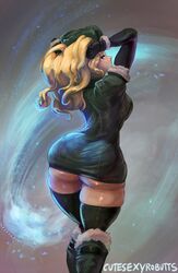 1girls ass ass_in_dress big_ass breasts cleavage cutesexyrobutts dat_ass female female_only huge_ass kolin looking_at_viewer looking_back pantylines pinup seductive skindentation solo street_fighter thick_thighs thighhighs tight_dress rating:Questionable score:299 user:justausername