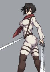 1girls ass attack_on_titan big_ass big_breasts black_hair breasts bubble_ass bubble_butt clothed clothed_female clothes clothing curvaceous curves curvy curvy_female curvy_figure dark_hair erect_nipples female female_focus female_only fully_clothed human human_only jay-marvel large_breasts mikasa_ackerman nipple_bulge nipples pale pale-skinned_female pale_skin solo thick_thighs thighhighs tight_clothes uncensored voluptuous rating:Questionable score:223 user:jay-marvel