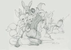 2017 6boys absurd_res anthro ball_sucking blush closed_eyes cum cum_in_mouth cum_inside cumshot eevee eeveelution ejaculation espeon foreskin furry gangbang gay glaceon group group_sex half-closed_eyes hi_res huge_balls huge_cock huge_penis hyper hyper_balls hyper_penis hyper_testicles interspecies leafeon licking licking_lips male male_only monochrome nintendo oral orgy penis pokémon_(species) pokemon shinx syuro testicles tongue tongue_out umbreon uncut veins veiny_penis video_games rating:Explicit score:111 user:bobfred